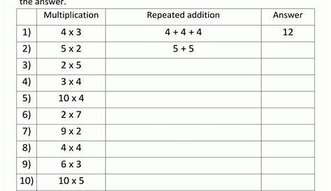 multiplication and addition worksheet