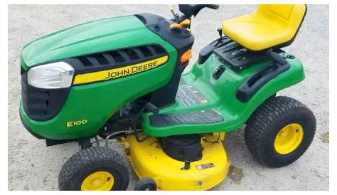 John Deere E100 lawn tractor: maintenance data