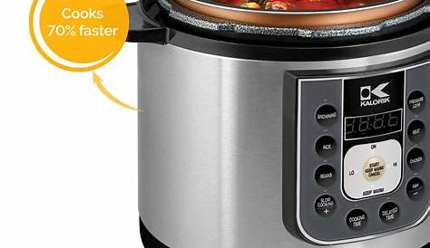 Kalorik 6.25 Quart Perfect Sear Pressure Cooker, Stainless Steel