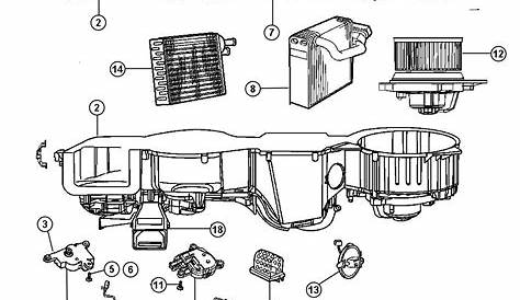 Dodge Ram 2500 Actuator. Blend door - 04885207AB | Factory Chrysler