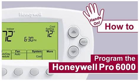Honeywell Pro 6000 Wifi User Manual