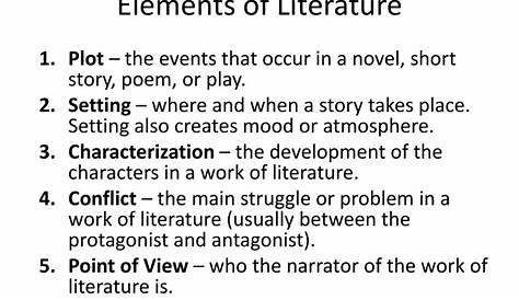 ️ Elements of literature. Elements of Literature — Doris Padgett Public