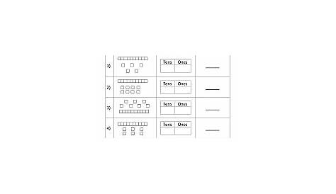 grade 1 ten charts worksheet