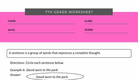 7th grade ela worksheets 3 | Worksheets Free