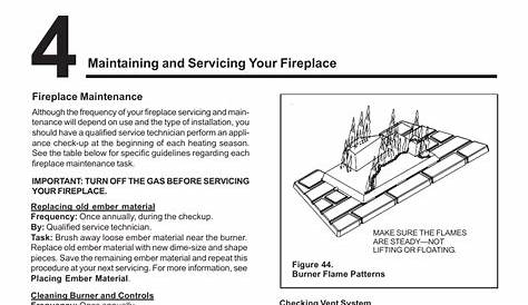 Maintaining and servicing your fireplace | Heat & Glo Fireplace 6000TR