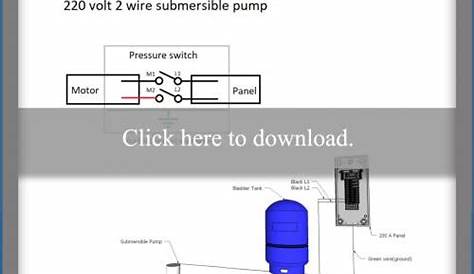 wiring diagram for 220 volt submersible pump