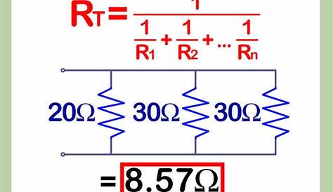 total circuit resistance formula
