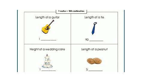 Grade 2 length Worksheets: Metric units of length | K5 Learning