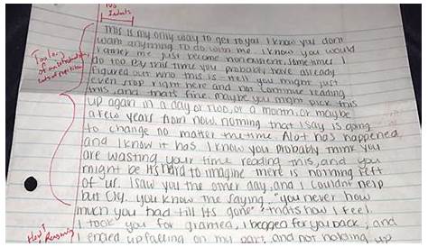 Revenge of the ex? Man grades apology letter from ex-girlfriend