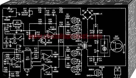 24vdc to 220vac inverter circuit diagram