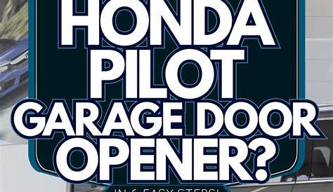 program honda pilot garage door opener