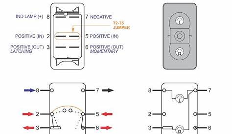 6 pin rocker switch schematic
