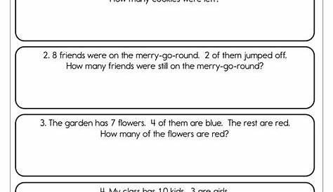 First Grade Word Problems - 1st Grade Word Problems - Addition and