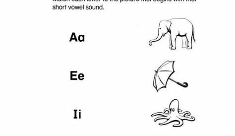 short vowel a sound worksheets