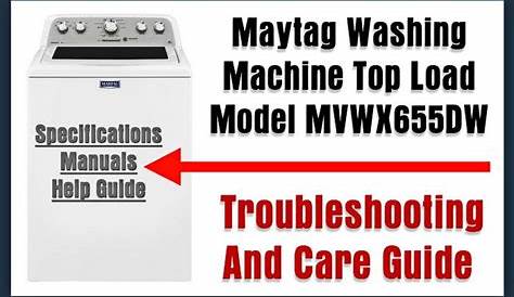 Maytag Washer Troubleshooting Manual
