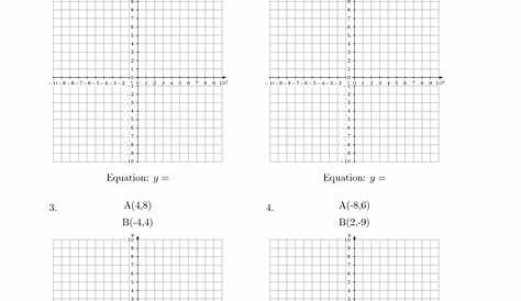 graphing a line worksheet