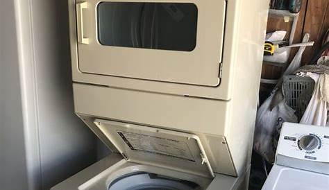 Whirlpool stackable washer and dryer 27” wide in perfect condition and 6 months warranty. We