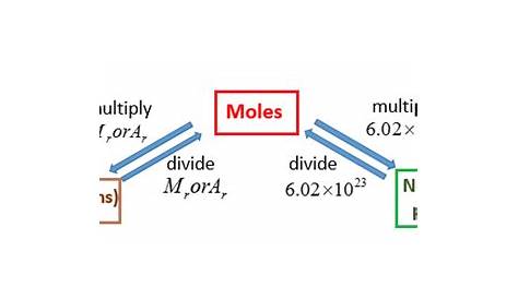 molecular weight and mole calculations worksheet