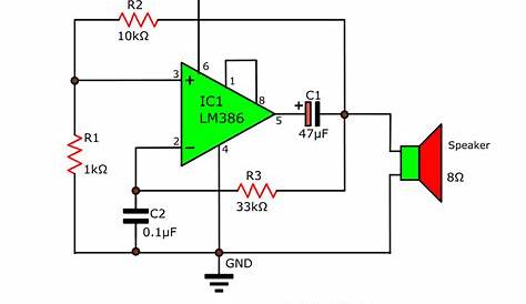 lm386 amp circuit diagram