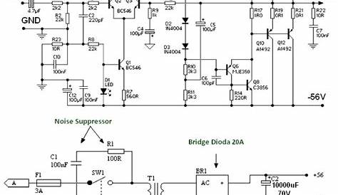 150W Power Amplifier using Transistor - Amplifier Circuit Design