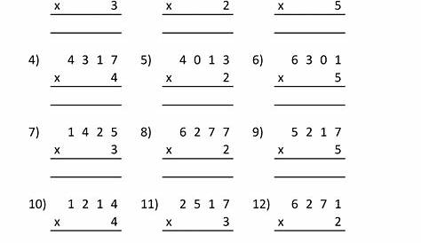 multiplication patterns worksheet grade 3