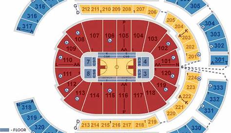Bridgestone Arena, Nashville TN | Seating Chart View
