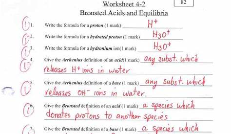 acid and base properties worksheet answers