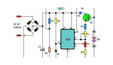 NiMh and NiCd Battery Charger Circuit - The Circuit