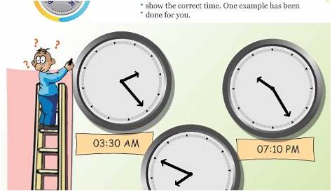 grade 4 math clock worksheet