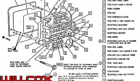 fuse box wiring diagram 1982