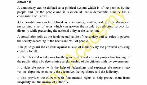 NCERT Solutions for Class 8 Civics Chapter 1 – The Indian Constitution