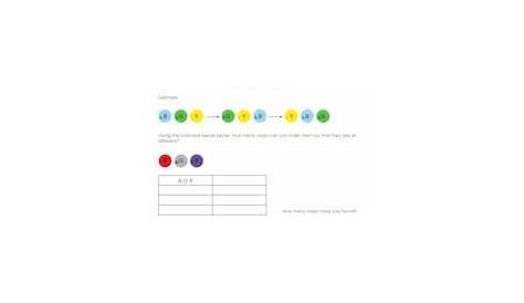 great combinations worksheet answers