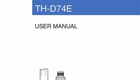 KENWOOD TH-D74A USER MANUAL Pdf Download | ManualsLib