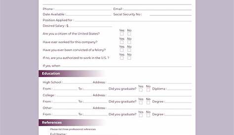 11 Best Practice Job Application Forms Printable PDF for Free at Printablee