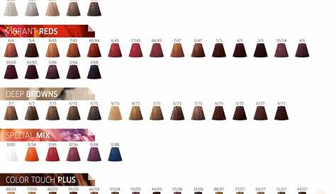 Wella Professionals Color Touch Color Chart 2017. | Wella hair color