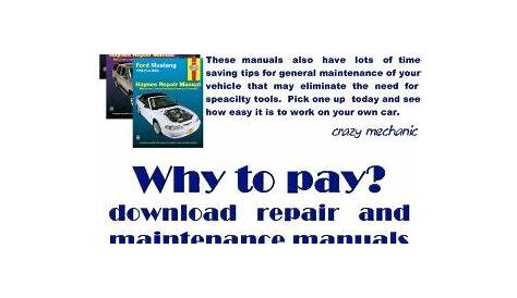 Repair Manuals & Diagrams: Free Auto Repair Diagrams
