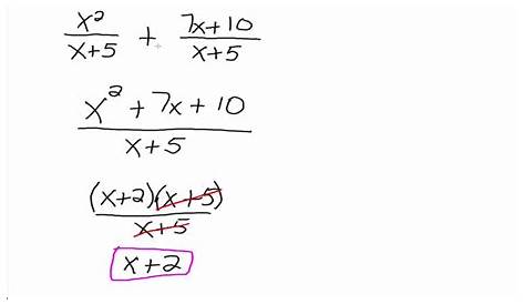Add and Subtract Rational Expressions with Like Denominators - YouTube