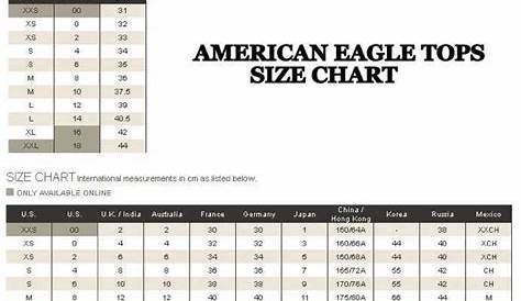 American Eagle Height Chart
