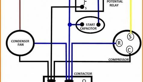 Capacitors For Compressor Wiring Diagram | Hvac compressor, Ac