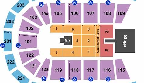 huntington center seating chart with rows and seat numbers