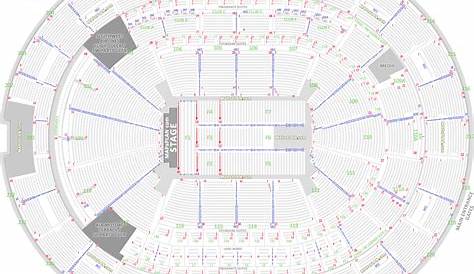 Orlando Amway Center - Detailed seat & row numbers end stage concert