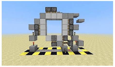 Smallest 1 wide Experimental 3x3 Piston Door Minecraft Map