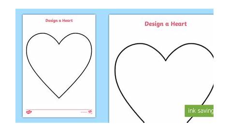 printable heart worksheet