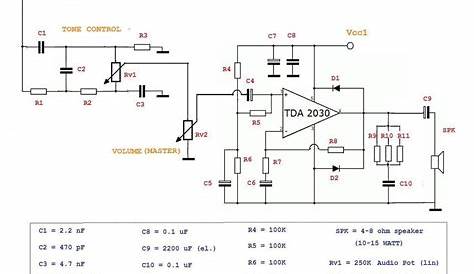 guitar amplifier circuits diagrams