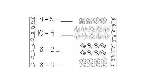 grade 1 garden subtraction worksheet