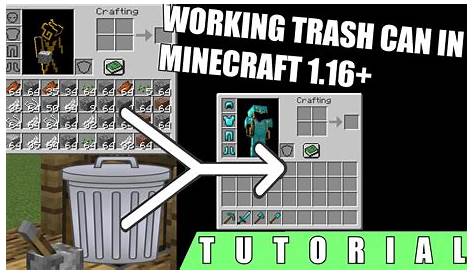 how to make a trash can in minecraft