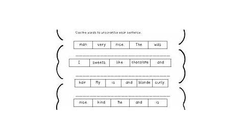 FREEBIE - Unscramble the Sentences by Teaching in a Teacup | TpT