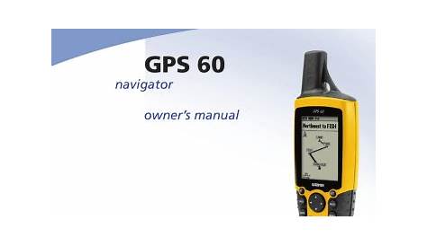 Garmin GPS 60 GPS Receiver User Manual | Manualzz