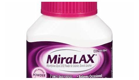 MiraLAX Laxatives, 4.1 Ounce (7 Day) - Walmart.com - Walmart.com