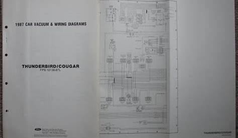 1987 [Ford] Car Vacuum & Wiring Diagrams: Ford Thunderbird / Mercury